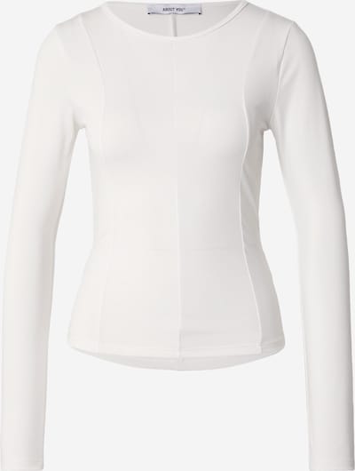 Marškinėliai 'Line' iš ABOUT YOU, spalva – balkšva, Prekių apžvalga