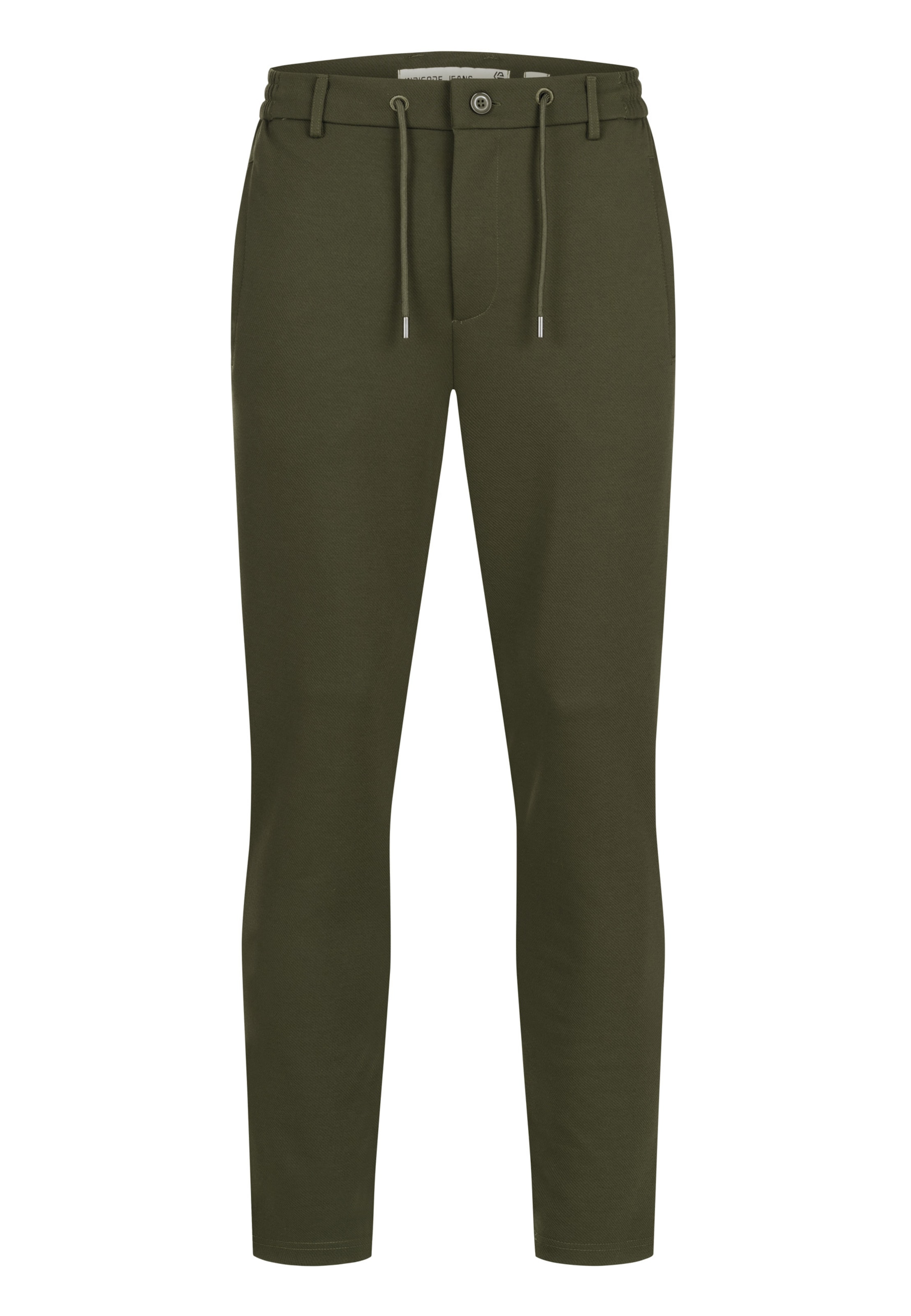 Pantalon chino 'Nezzo' INDICODE JEANS en vert : devant
