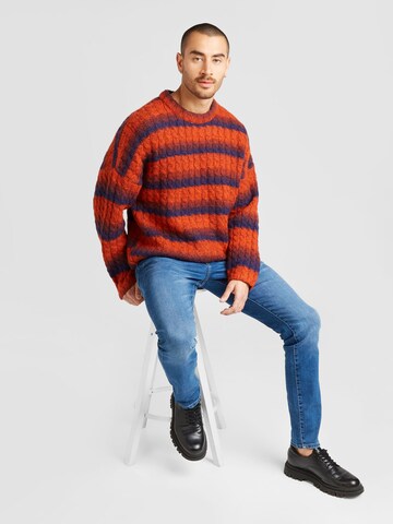 WEEKDAY Sweater 'Connor' in Orange