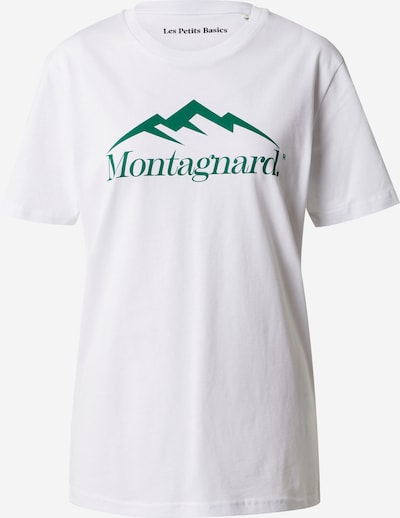Les Petits Basics T-shirt en vert foncé / blanc, Vue avec produit