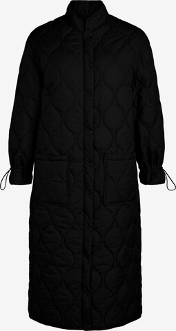 OBJECT Between-Seasons Coat 'Line' in Black: front