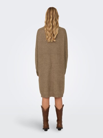 ONLY Knitted dress 'Silly' in Brown