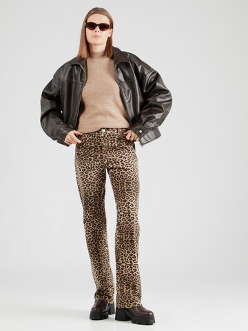 PIECES regular Jeans 'PCASTRID' i sort
