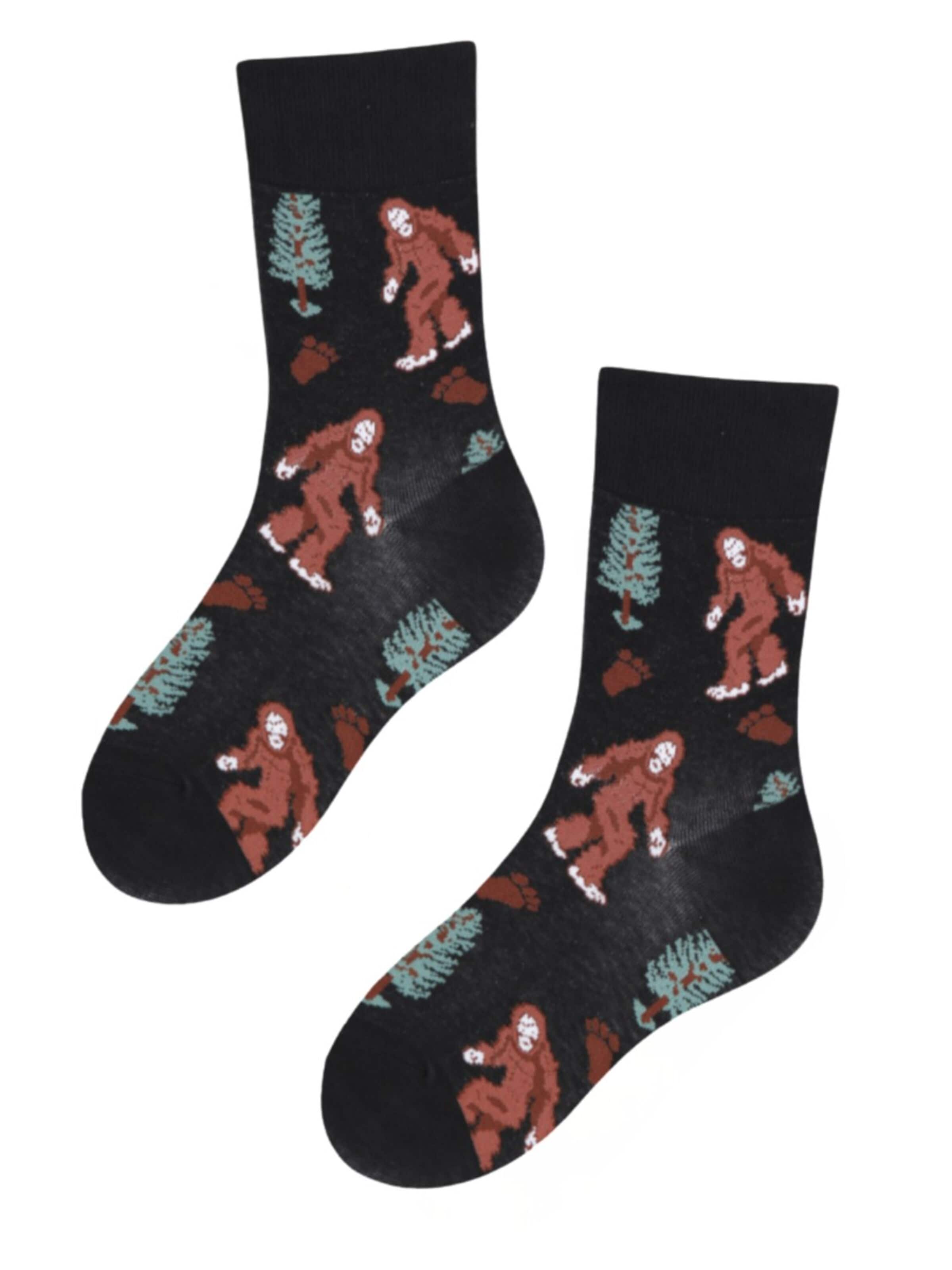Sokisahtel Socken 'CASH socks with a snow person'‌‌ in 36-40 in schwarz, Produktansicht