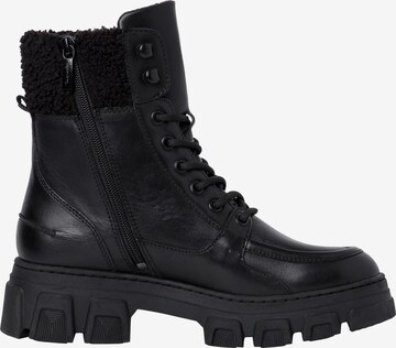 TAMARIS Lace-Up Ankle Boots in Black