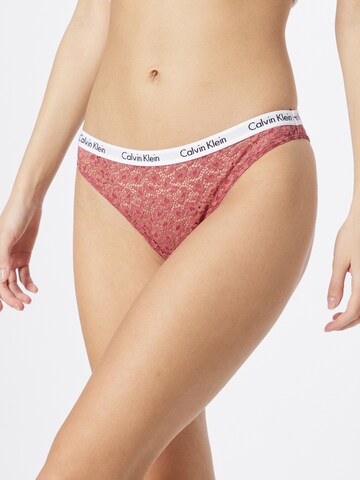 Slip Calvin Klein Underwear en rose : devant