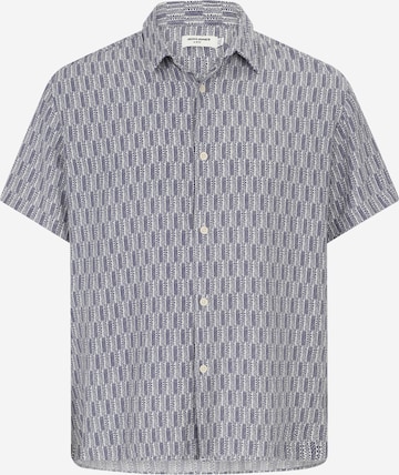 mėlyna Jack & Jones Plus Patogus modelis Marškiniai 'JORMARSHALL ISLINGTON': priekis
