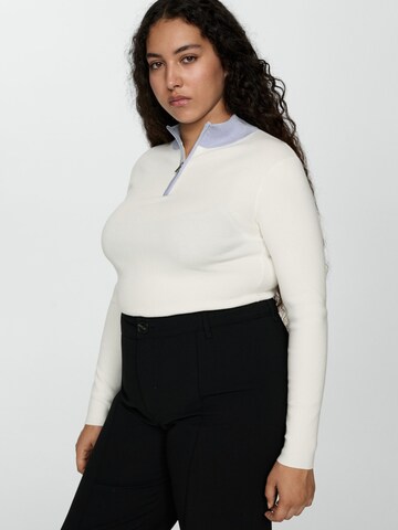 MANGO Sweater 'LUCERO' in Beige: front