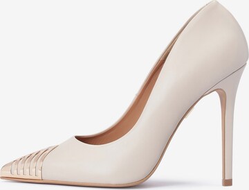 Kazar - Zapatos con plataforma en beige: frente