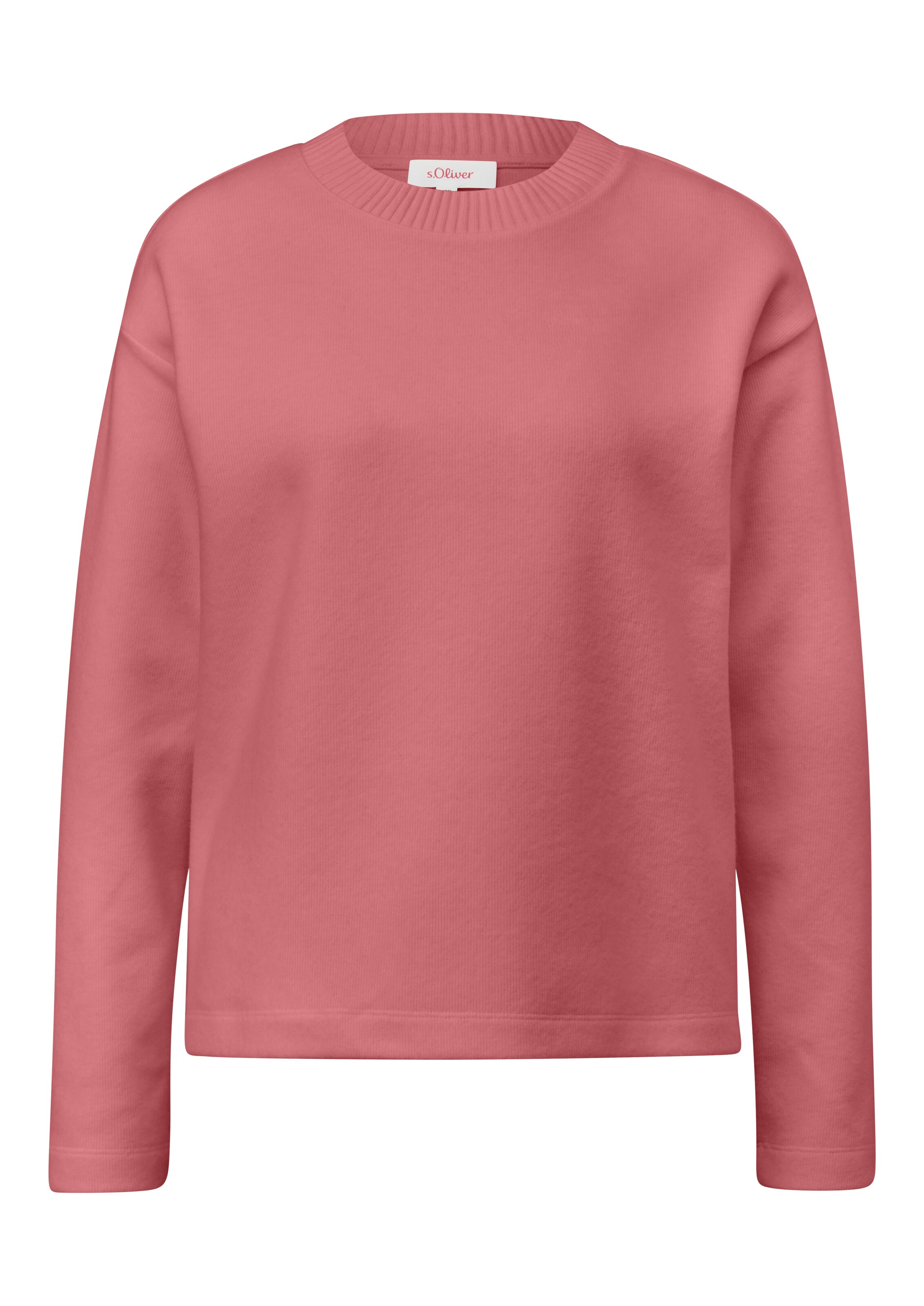 Sweat-shirt s.Oliver en rose : devant