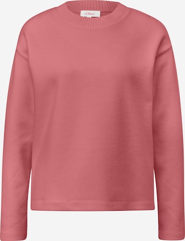 Sweat-shirt s.Oliver en rose : devant