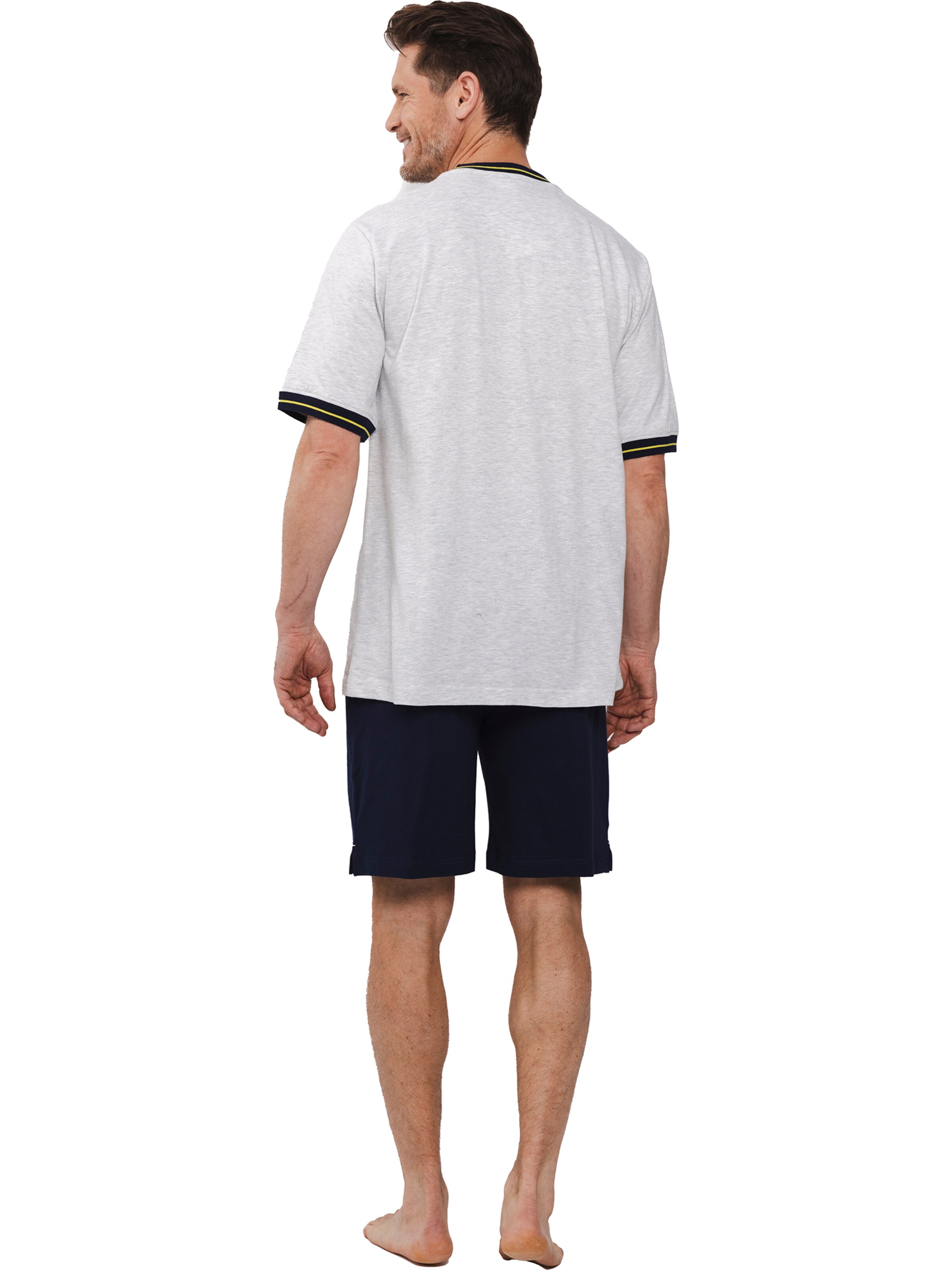 Pyjama court 'Shortama' Pastunette en gris