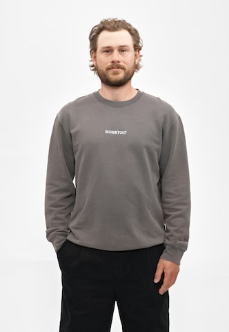 Cleptomanicx Sweatshirt 'Hobby' in Grey: front