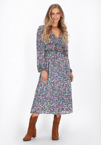 IZIA Jurk in Blauw: voorkant
