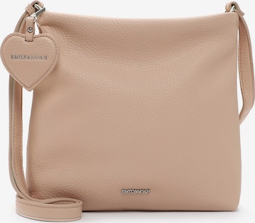 Emily & Noah Schoudertas 'Enie' in Beige: voorkant