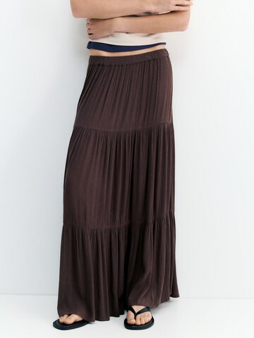 Pull&Bear Kjol i brun: framsida