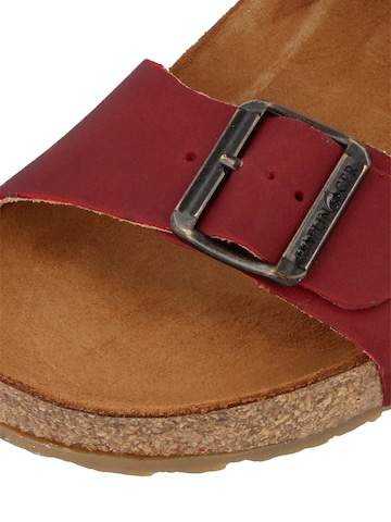 HAFLINGER Pantolette 'Bio Andrea' in Rot