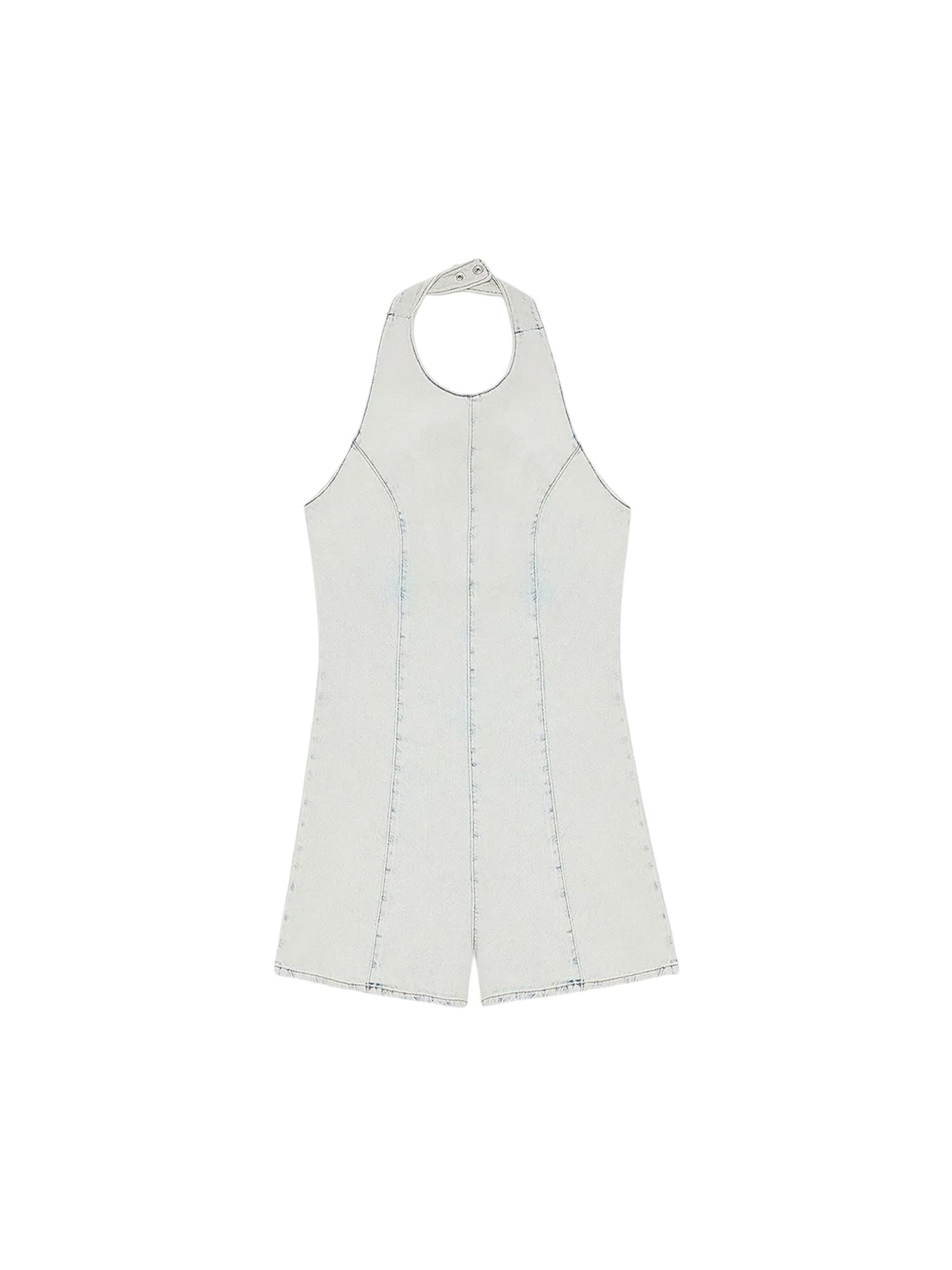 Dilvin Jumpsuit 'Overalls'‌ in Blau: Vorderseite