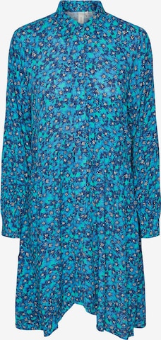 Y.A.S Košilové šaty 'POLLY' – modrá: přední strana