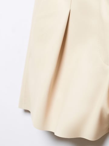 MANGO Regular Pleated Pants 'LAOS' in Beige