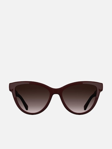 Lunettes de soleil Longchamp en rouge