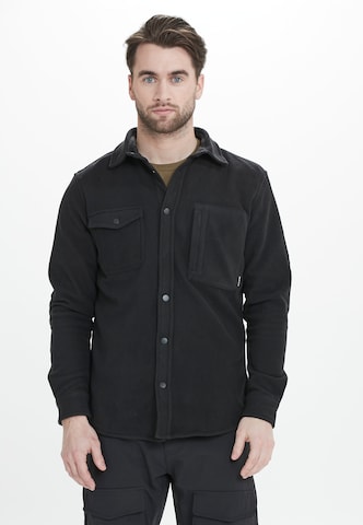 Whistler Regular fit Athletic Button Up Shirt 'Enzo' in Black: front