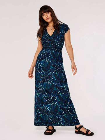Robe Apricot en bleu : devant