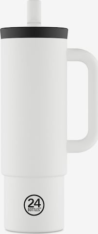 24Bottles Drinking bottle 'Straw' in White: front