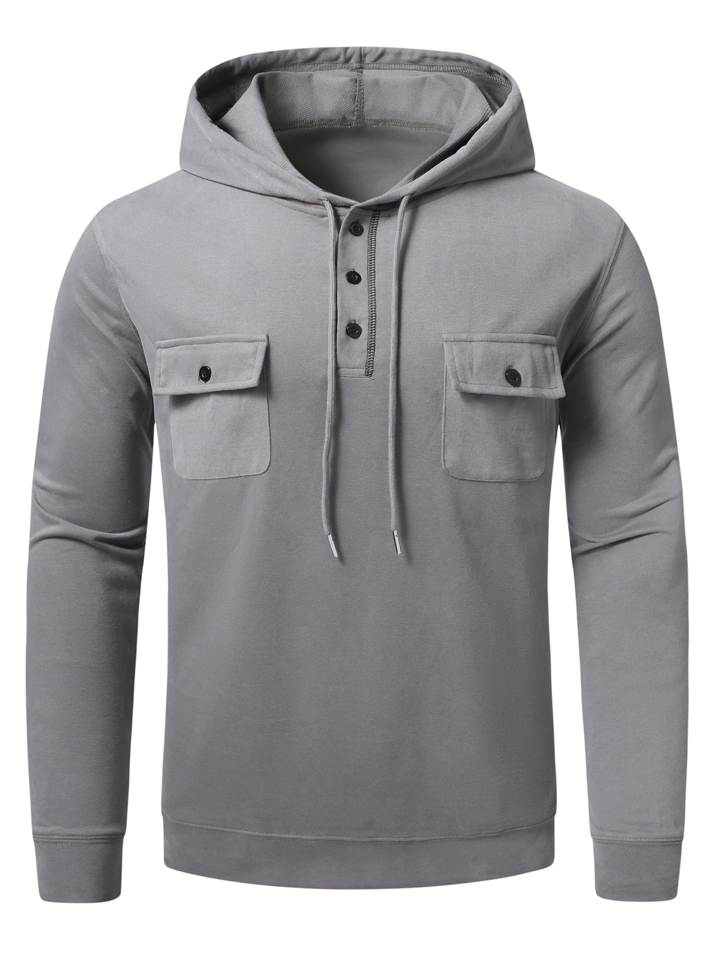 YOUTHUP Athletic Sweatshirt in Grey: front