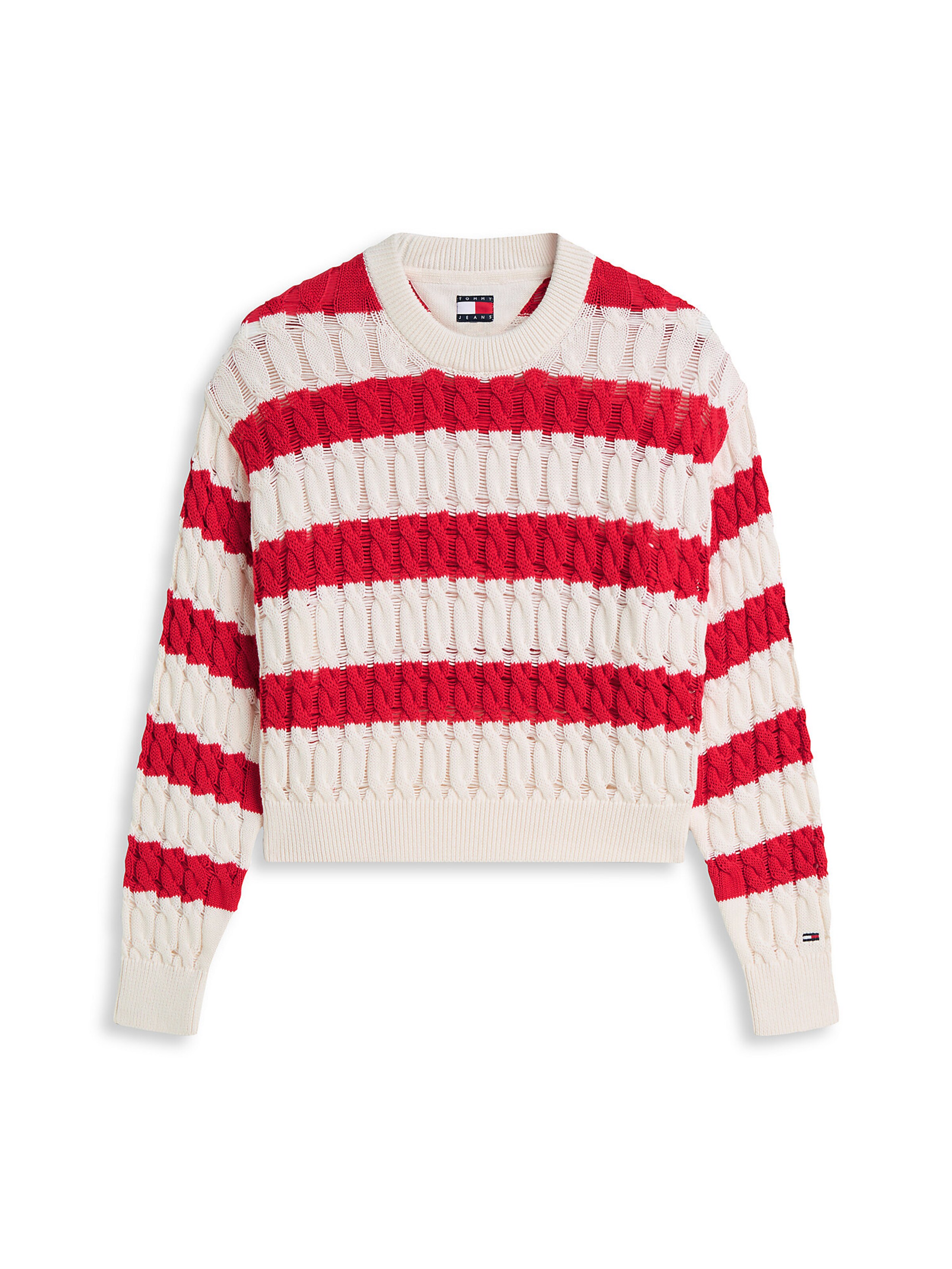 Tommy Jeans Sweater in Red: front