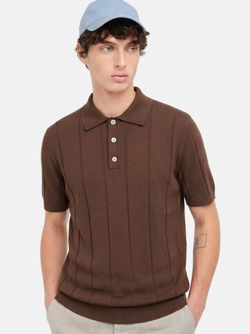 Manuel Ritz Shirt 'MANUEL RITZ MAGLIA POLO POLO'‌‌‌‌‌‌‌‌‌ in Braun