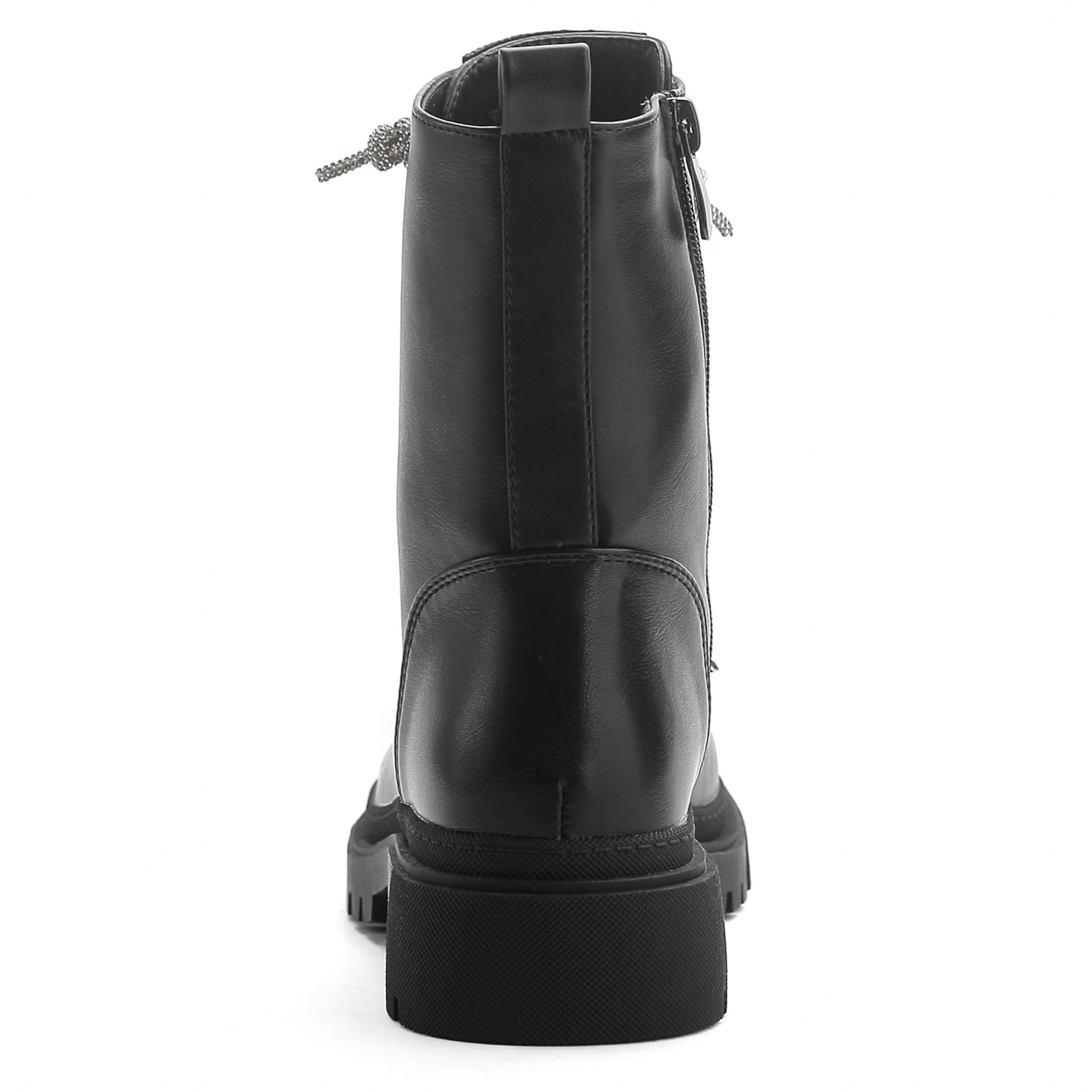 Bottines à lacets Elara en noir