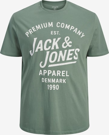 Jack & Jones Plus T-Shirt 'JPRBLUZANE' in Grün: Vorderseite