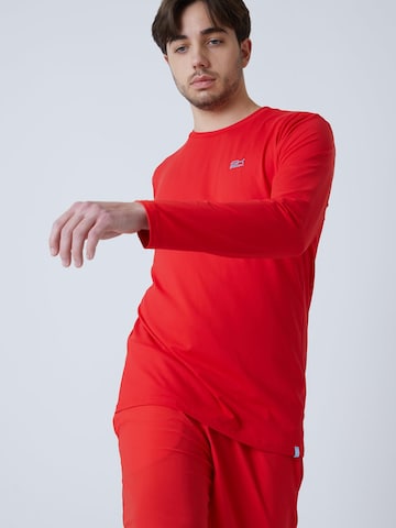 SPORTKIND Funktionsshirt 'Crew Neck Long Sleeve Shirt'‌‌‌‌‌‌‌‌‌‌ in Rot