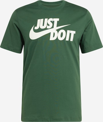 Nike Sportswear T-Shirt 'Swoosh' in Grün: predná strana