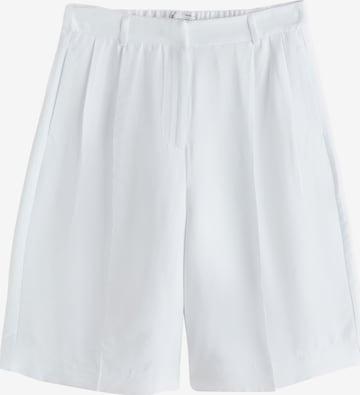 Pantaloni con pieghe di Next in bianco: frontale