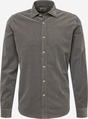 Scalpers Regular fit Button Up Shirt in Green: front