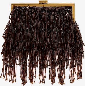 MARCIANO LOS ANGELES Clutch in Brown: front