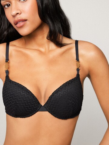 Tezenis Push-up Bikinitop in Schwarz