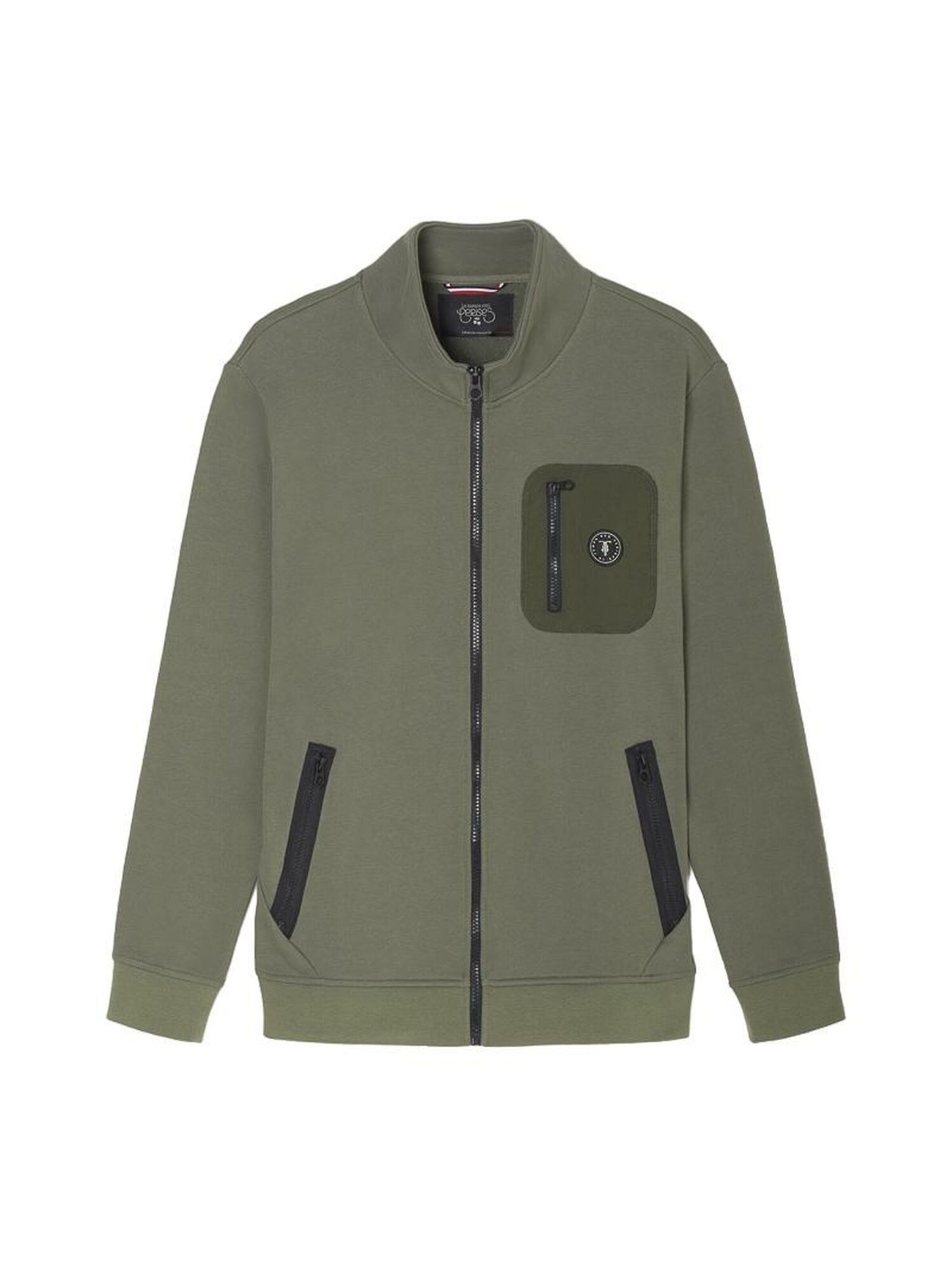 Le Temps Des Cerises Sweat-shirt 'Greso' en kaki / vert foncé, Vue avec produit