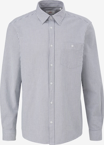 s.Oliver Button Up Shirt in Grey: front