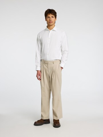 SELECTED HOMME Slim fit Overhemd 'SLHLux' in Wit