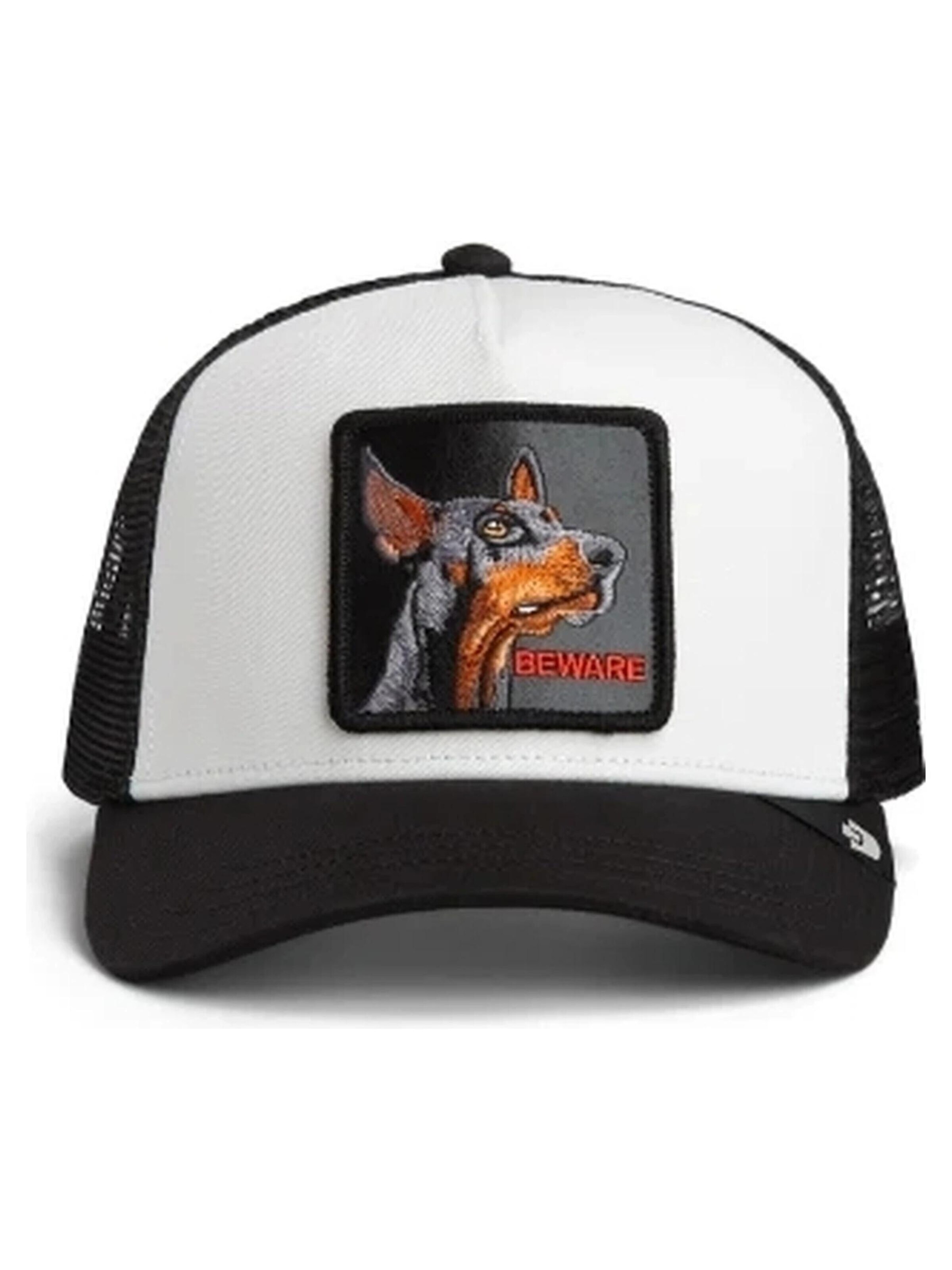 GOORIN Bros.Šilterica 'Gorra goorin bros blanca doberman beware trucker cap' - bijela boja: prednji dio
