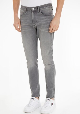 Coupe slim Jean 'Anton' Tommy Jeans en gris : devant