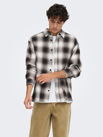 Only & Sons - Ajuste regular Camisa 'ONSKosta' en marrón