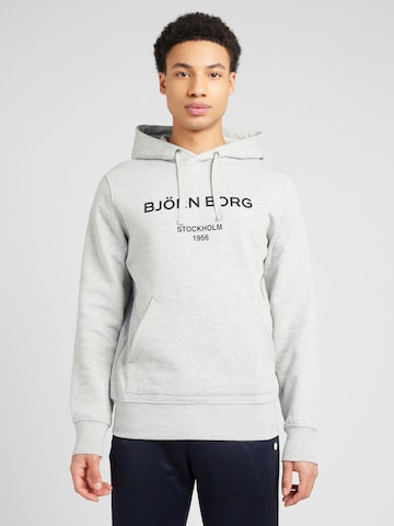 BJÖRN BORG Sportsweatshirt in Grijs: voorkant