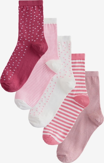 Next Čarape u roza / magenta / ružičasto crvena / bijela, Pregled proizvoda