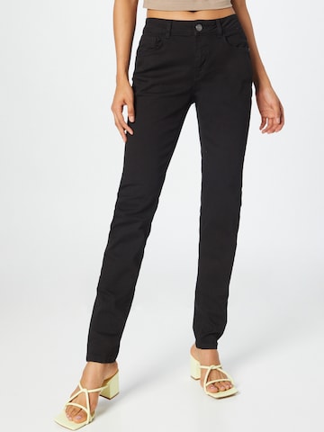 MOS MOSH Slimfit Jeans i svart: framsida