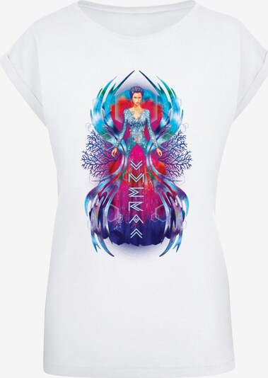 ABSOLUTE CULT T-shirt 'Aquaman - Mera Dress' en azur / violet / magenta / blanc, Vue avec produit