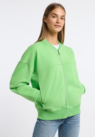 Frieda & Freddies NY Bomberjacke Sweat Jacket in Grün: Vorderseite